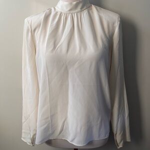 Aritzia Ivory Long Sleeve Blouse